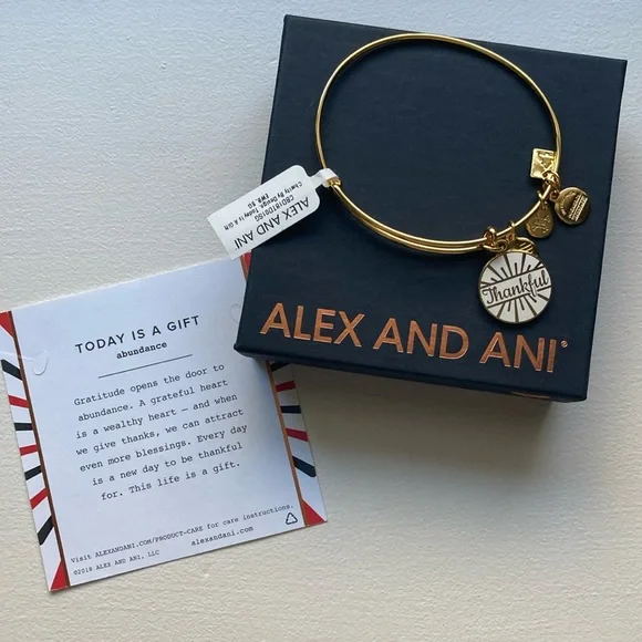 NEW- Alex and Ani bracelet “ thankful” - Picture 3 of 5